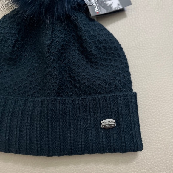 NWT - PAJAR Women’s Waffle Knit Removable Pom Pom Beanie - Picture 3 of 6
